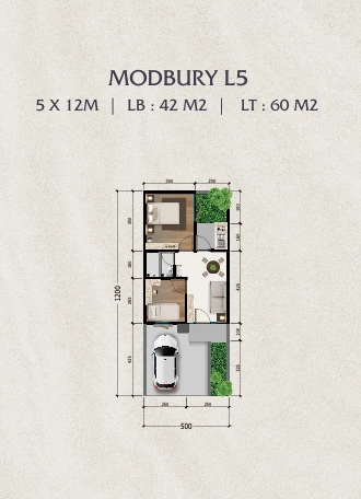 Floor plan for MODBURY L5