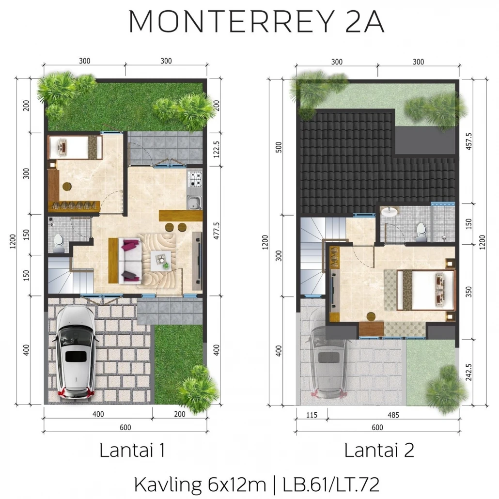 Floor plan for MONTERREY 2A