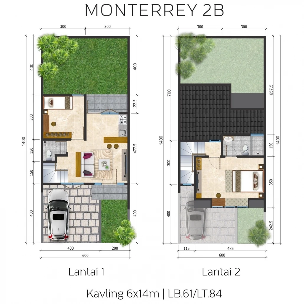 Floor plan for MONTERREY 2B
