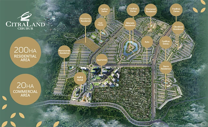 Monterrey Residence Masterplan - CitraLand Cibubur