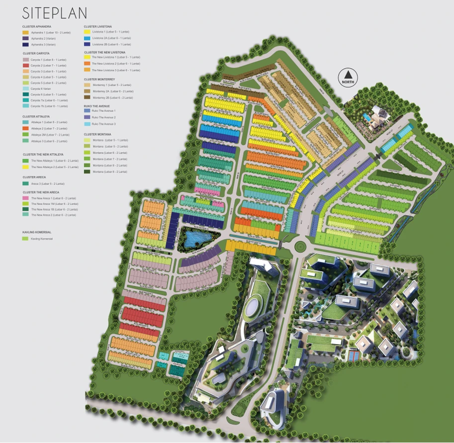 Monteverde Residence Site Plan - Festive Urban Living Layout